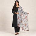 PC COTTON BHAGIRATHI 65 FLORAL PRINT DUPATTA 1.90 MTR WITH DECORATIVE BORDER AND TASSELS