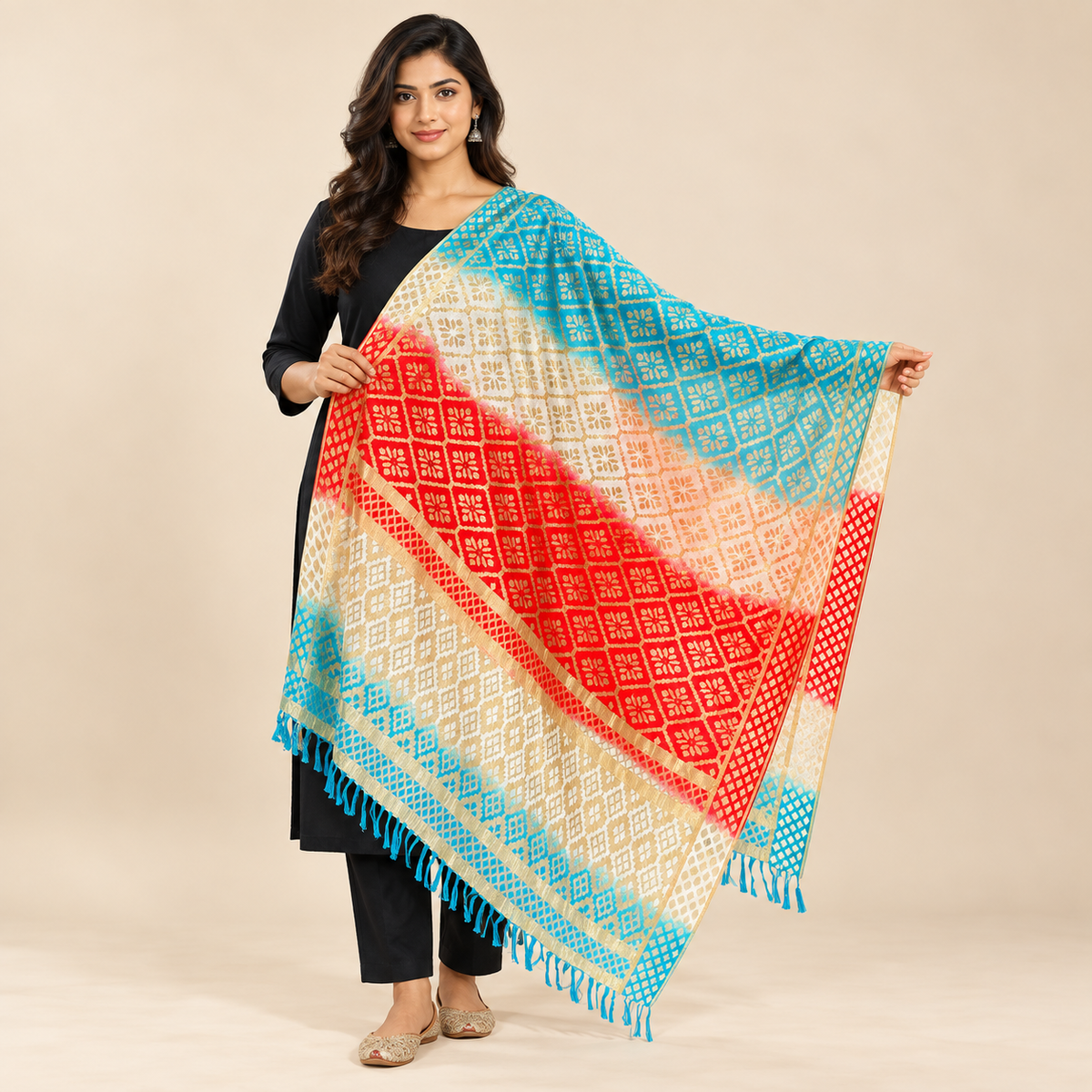 Rasmalai Multi 2 Dupatta