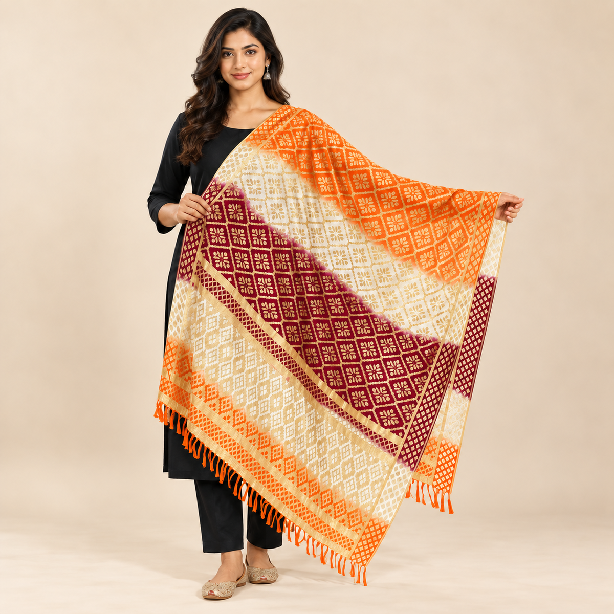 Rasmalai Multi 2 Dupatta